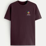 Sol's Imperial Ανδρικό T-Shirt | Μπορντώ με Εκτύπωση στο Στήθος