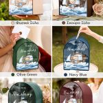 Κουτί Ευχών για Βάπτιση με Σχήμα Καμάρα με Όνομα Παιδιού