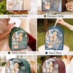 Ξύλινο Κουτί Ευχών για Βάφτιση με Εξατομικευμένα Ονόματα