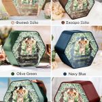 Κουτί Βάπτισης για Ευχές με Όνομα σε Σχήμα Εξάγωνο