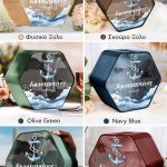 Premium Κουτί Βάπτισης για Ευχές με Σχήμα Εξάγωνο