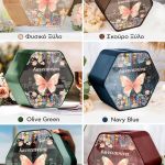 Κουτί Ευχών Βάπτισης Premium με Ονόμα & Εξάγωνο Σχήμα