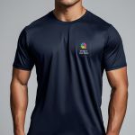 Sol's Sprint Αθλητική Μπλε Μπλούζα με Εκτύπωση στην Πλάτη