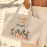 Τote Bag με Όνομα Σχολείου και Αφιέρωση, Ενθύμιο για Μαθήτριες