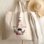 Οικολογική Tote Bag με Αφιέρωση, Αναμνηστικό για Φροντιστήριο