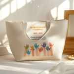 Τote Bag με Όνομα Σχολείου και Αφιέρωση, Ενθύμιο για Μαθήτριες