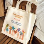 Τote Bag με Όνομα Σχολείου και Αφιέρωση, Ενθύμιο για Μαθητές