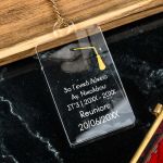 Plexi Μπρελόκ με Ημερομηνία Reunion, Σχολικό Αναμνηστικό