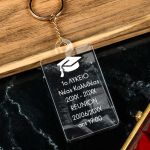 Plexi Μπρελόκ με Ημερομηνία, Σχολικό Ενθύμιο Αποφοίτησης