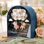 Προσωποποιημένο Ξύλινο Κουτί για Ευχές για Βάπτιση Παιδιού