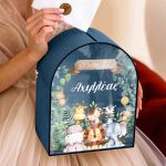 Προσωποποιημένο Ξύλινο Κουτί Ευχών Βάπτισης με Όνομα