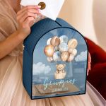 Εξατομικευμένο Κουτί Ευχών για Βάπτιση σε Σχήμα Καμάρας & Όνομα