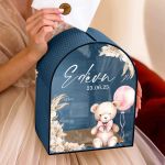 Premium Κουτί Ευχών για Βάφτιση με Όνομα & Ημερομηνία