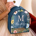 Προσωποποιημένο Κουτί Βάπτισης σε Σχήμα Καμάρα για Ευχές