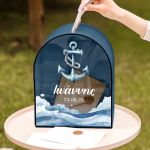 Κουτί Ευχών για Βάπτιση με Όνομα και Ημερομηνία