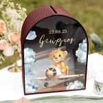 Κουτί Ευχών Βάπτισης με Όνομα και Ημερομηνία