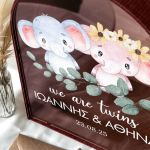 Προσωποποιημένο Κουτί Βάπτισης για ευχές σε Σχήμα Καμάρας