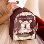 Ξύλινο Κουτί Ευχών για Βάφτιση για Ευχές και Αναμνήσεις