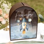 Προσωποποιημένο Ξύλινο Κουτί Ευχών για Βάπτιση με Όνομα