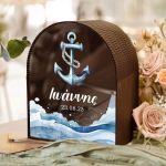 Κουτί Ευχών για Βάπτιση με Όνομα και Ημερομηνία