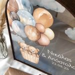 Ξύλινο Κουτί Ευχών για Βάφτιση με Εξατομικευμένα Ονόματα