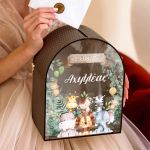 Προσωποποιημένο Ξύλινο Κουτί Ευχών Βάπτισης με Όνομα