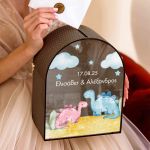 Προσωποποιημένο Κουτί Ευχών για Βάπτιση με Όνομα Παιδιού