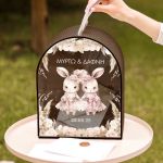 Ξύλινο Κουτί Ευχών για Βάφτιση για Ευχές και Αναμνήσεις