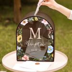 Προσωποποιημένο Κουτί Βάπτισης σε Σχήμα Καμάρα για Ευχές