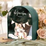 Premium Κουτί Ευχών για Βάπτιση με Όνομα και Ημερομηνία