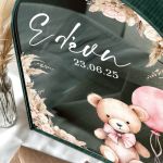 Premium Κουτί Ευχών για Βάφτιση με Όνομα & Ημερομηνία