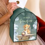 Κουτί Ευχών Βάπτισης με Όνομα και Ημερομηνία