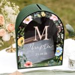 Προσωποποιημένο Κουτί Βάπτισης σε Σχήμα Καμάρα για Ευχές