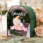 Κουτί σε Σχήμα Καμάρα για Ευχές Βάπτισης με Όνομα Παιδιού