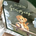 Κουτί Ευχών Βάπτισης με Όνομα και Ημερομηνία