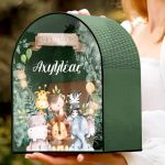 Προσωποποιημένο Ξύλινο Κουτί Ευχών Βάπτισης με Όνομα