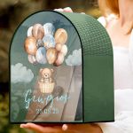 Εξατομικευμένο Κουτί Ευχών για Βάπτιση σε Σχήμα Καμάρας & Όνομα