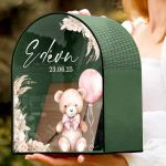 Premium Κουτί Ευχών για Βάφτιση με Όνομα & Ημερομηνία