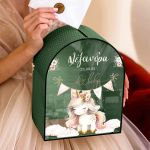 Premium Κουτί Ευχών για Βάπτιση με Όνομα και Ημερομηνία