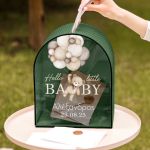 Κουτί Ευχών Βάπτισης με Όνομα και Σχήμα Καμάρα για Ευχές