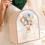 Εξατομικευμένο Κουτί Ευχών για Βάπτιση σε Σχήμα Καμάρας & Όνομα