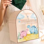 Προσωποποιημένο Κουτί Ευχών για Βάπτιση με Όνομα Παιδιού