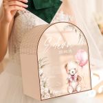 Premium Κουτί Ευχών για Βάφτιση με Όνομα & Ημερομηνία