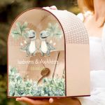 Premium Κουτί Ευχών Βάπτισης σε Σχήμα Καμάρα