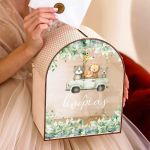 Διακοσμητικό Κουτί για Ευχές Βάπτισης σε Σχήμα Καμάρα