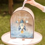 Προσωποποιημένο Ξύλινο Κουτί Ευχών για Βάπτιση με Όνομα