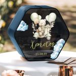 Κουτί Ευχών με Όνομα Παιδιού και Ημερομηνία Βάφτισης