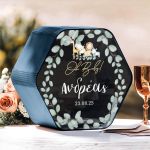 Premium Κουτί Ευχών σε Σχήμα Εξάγωνο για Βάπτιση με Όνομα