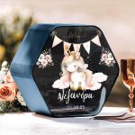 Προσωποποιημένο Κουτί Ευχών Βάπτισης Με Όνομα Παιδιού