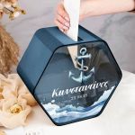 Premium Κουτί Βάπτισης για Ευχές με Σχήμα Εξάγωνο